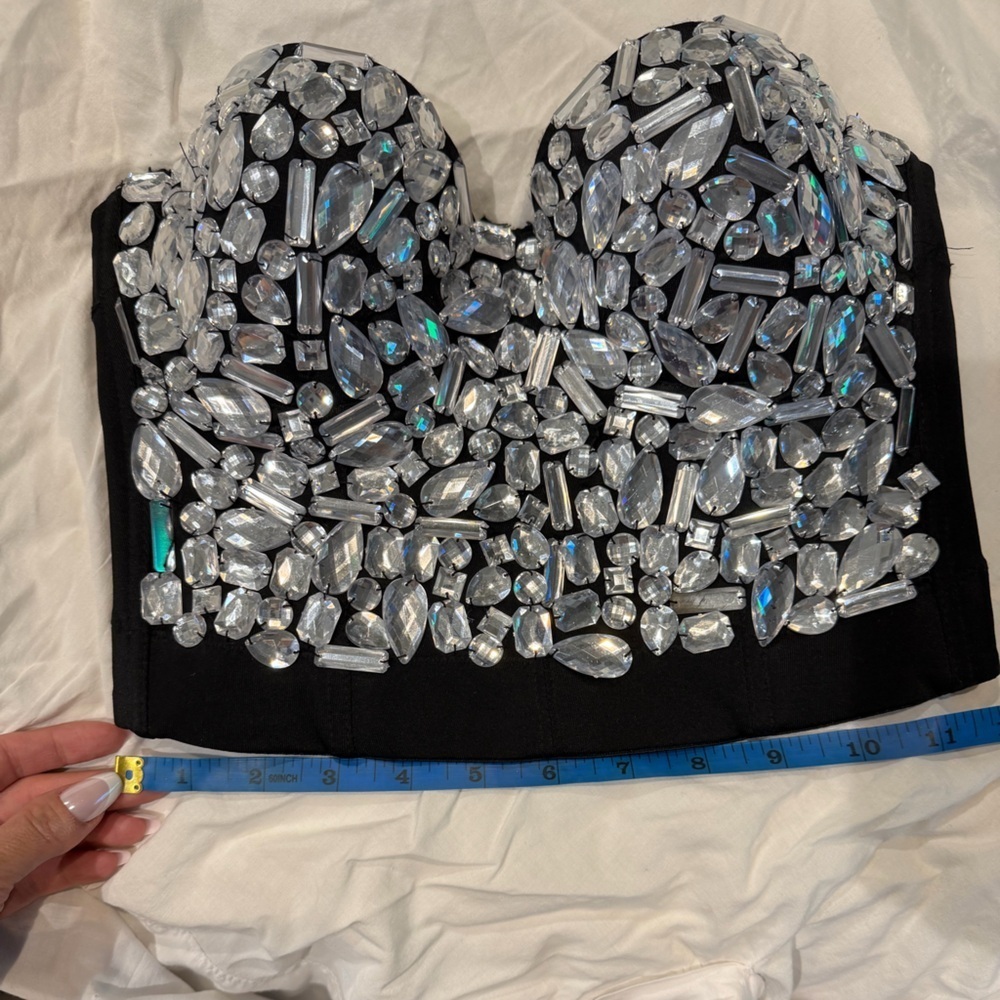 Secret Treasures Black Bustier with Silver Details - Picture 6 of 6